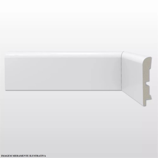 RODAPE POLIESTIRENO LISO | 446 | 2.40mx0.7cm | BRANCO | SANTA LUZIA