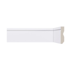 RODAPE POLIESTIRENO FRISADO | LEV072 | 2.40mx0.7cm | BRANCO | SANTA LUZIA
