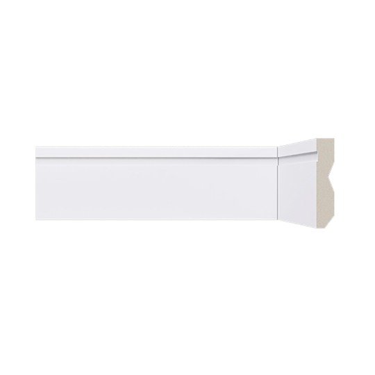 RODAPE POLIESTIRENO FRISADO | LEV072 | 2.40mx0.7cm | BRANCO | SANTA LUZIA