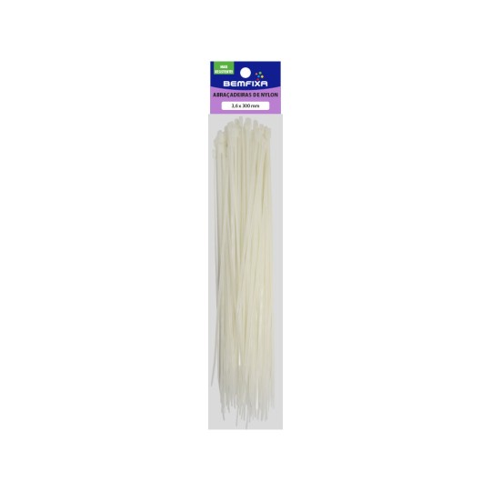 ABRACADEIRA NYLON NATURAL | 3.6x300mm | BEMFIXA