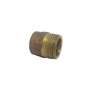 CONECTOR BRONZE ROSCA EXTERNA | 28x1 | 604 | ELUMA