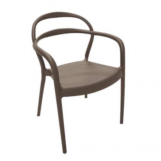 Cadeira Sissi com Braços Marrom 92045/109 Tramontina