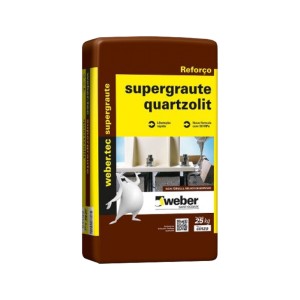 ARGAMASSA SUPERGRAUTE ALTA RESISTÊNCIA | 25kg | QUARTZOLIT