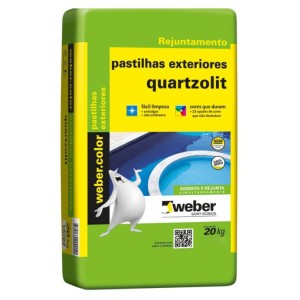 ARGAMASSA NOVO PASTILHA | INT-EXT | 20kg | BRANCO | QUARTZOLIT