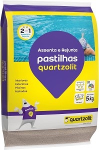 MASSA PASTILHA | INTERNO-EXTERNO | 5kg | BRANCO | QUARTZOLIT