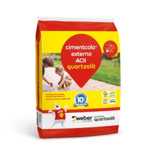 ARGAMASSA SUPER EXTERNO | AC2 | 20kg | CINZA | QUARTZOLIT