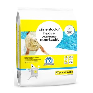 ARGAMASSA FLEXIVEL | AC3 | 20kg | BRANCO | QUARTZOLIT