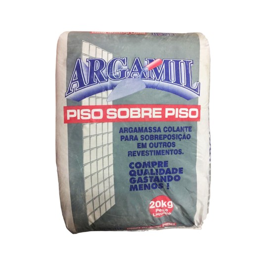 ARGAMASSA PISO SOBRE PISO INTERNO-EXTERNO | CINZA 20kg | ARGAMIL