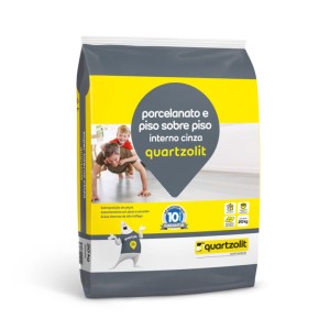 ARGAMASSA PORC E PISO SOBRE PISO | INTERNO | 20kg | CINZA | QUARTZOLIT