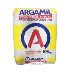 ARGAMASSA MASSA FINA | 20kg CINZA | ARGAMIL