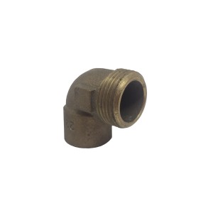 COTOVELO BRONZE 90° ROSCA EXTERNA | 22x3/4 | 707-4 | ELUMA