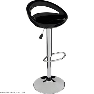 BANQUETA LIRIO | PRETA | MOR DE 558.20