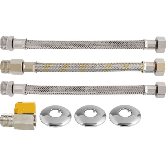 KIT INSTALACAO PARA AQUECEDOR GAS | 40cm | BLUKIT