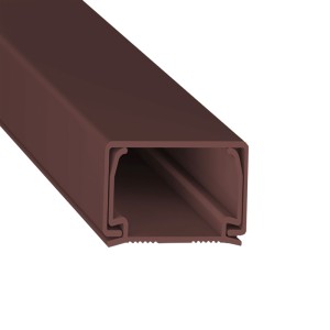 CANALETA S/ DIVISAO | SEM FITA | 20x10mm C/2m | MARROM | DUDA