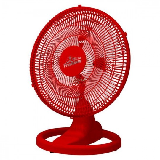 Ventilador de Mesa/Parede New Premium Color 50cm 4 Pás (Bivolt) Vermelho Venti-Delta