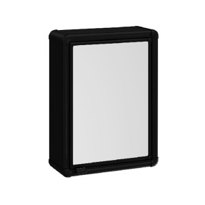 ARMARIO ALUMINIO SOBREPOR | LBP 12/SC-PR | 35x45x11.3 | PRETO | ASTRA