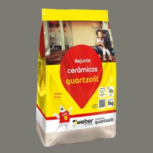 REJUNTE FLEXIVEL | 1kg | CINZA OUTONO | QUARTZOLIT