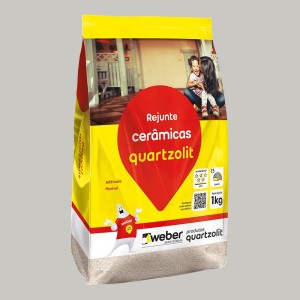 REJUNTE FLEXIVEL | 1kg | CINZA PLATINA | QUARTZOLIT