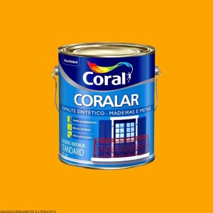 CORALAR ESMALTE SINTETICO | BRILHANTE | AMARELO | 3.6L | CORAL