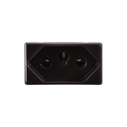 MODULO TOMADA | 2P+T | 10A 250V | GRAFITE | TRAMONTINA