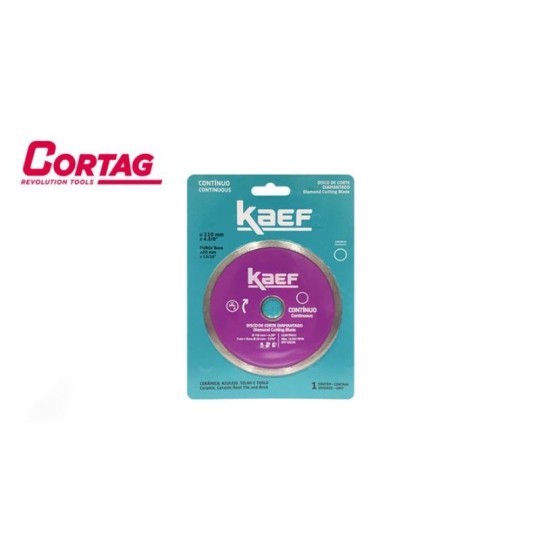DISCO DIAMANTADO CONTINUO KAEF | 60941 | 110mm | CORTAG