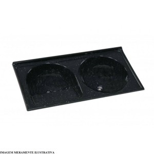 TANQUE DUPLO | 110x55.5 | N.2 | PRETO | A.J RORATO