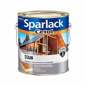 VERNIZ SPARLACK CETOL STAIN | ACETINADO | NATURAL | 3.6L | CORAL