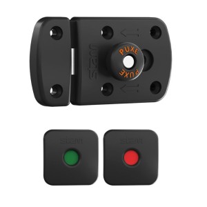 FECHADURA WC LIVRE-OCUPADO | PRETO FOSCO | STAM
