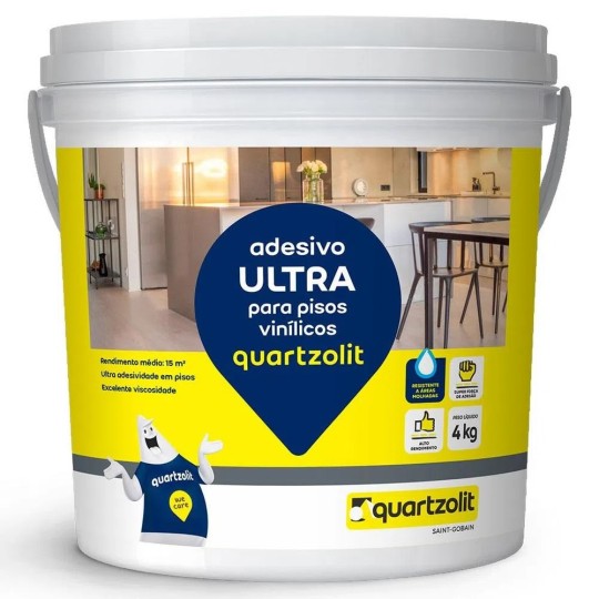 ADESIVO ULTRA VINILICO | 4kg | BRANCO | QUARTZOLIT
