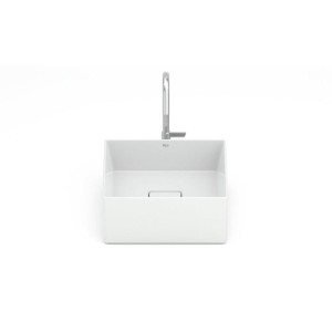CUBA APOIO QUADRADA SEM MESA | TERRA | T3 | 30x30 | BRANCO | ROCA