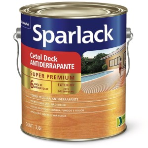 VERNIZ SPARLACK CETOL DECK | SEMI-BRILHO | NATURAL ANTIDERRAPANTE | 3.6L | CORAL