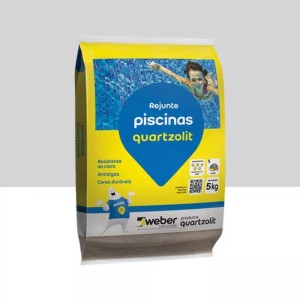 REJUNTE PARA PISCINA | 5kg | CINZA PLATINA | QUARTZOLIT