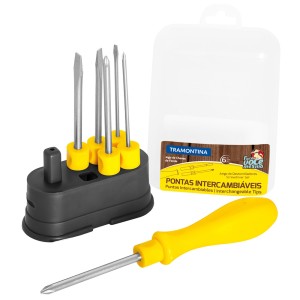 JOGO CHAVE DE FENDA | 6 PCS | CABO INJETADO | TRAMONTINA