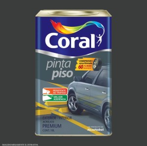 PINTA PISO | PRETO | 18L | CORAL