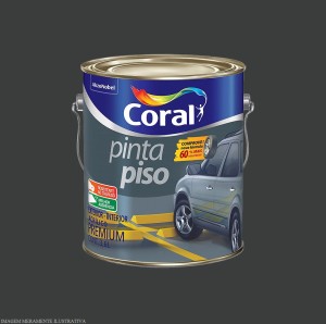 PINTA PISO | PRETO | 3.6L | CORAL