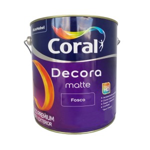 DECORA MATTE FOSCO | BRANCO | 3.6L | CORAL