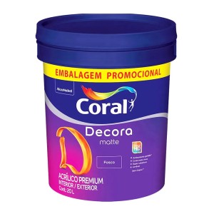 DECORA MATTE FOSCO | BRANCO | 20L | CORAL