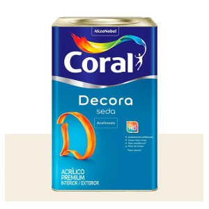 DECORA SEDA | ACETINADO | BRANCO | 18L | CORAL