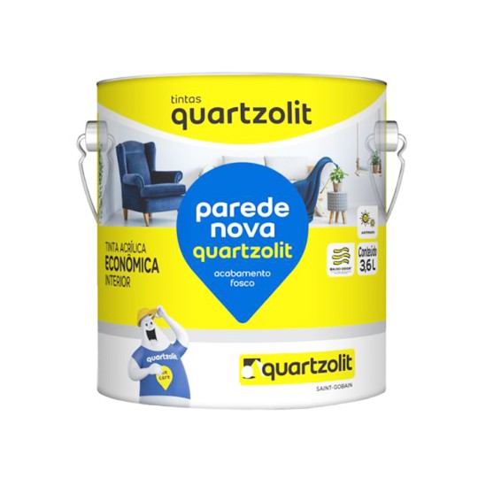 TINTA PAREDE NOVA ECONOMICA | 3.6lt | BRANCO NEVE | QUARTZOLIT