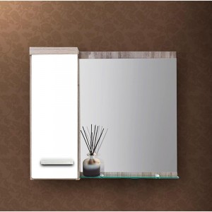 Espelheira Turin 60cm  Maple / Branco  Fimap