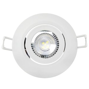 SPOT AUTHENTIC LED REDONDO 5W | 6500K | LUZ BRANCA | BRANCO | BIVOLT NH400 | AVANT