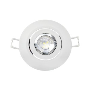SPOT AUTHENTIC LED REDONDO 3W | 3000K | LUZ AMARELA | BRANCO | BIVOLT NH250 | AVANT