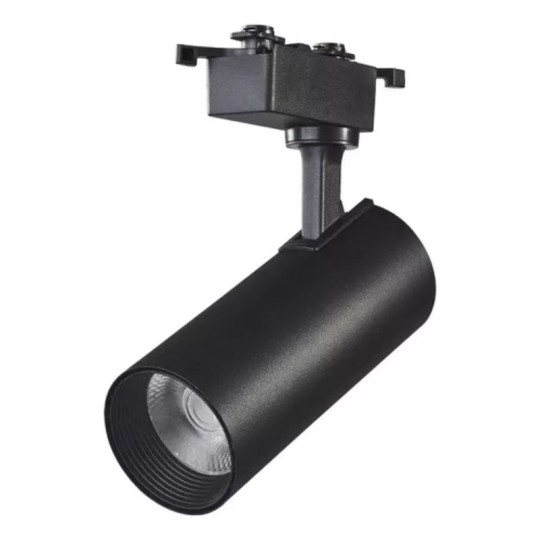 SPOT LED P/ TRILHO AUTHENTIC T1 | 30W | 3000K | LUZ AMARELA | PRETO | BIV | AVANT