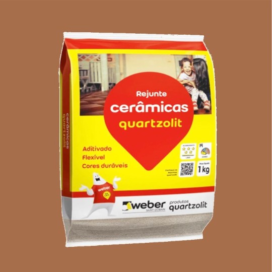 REJUNTE FLEXIVEL | 1kg | MARROM CANELA | QUARTZOLIT