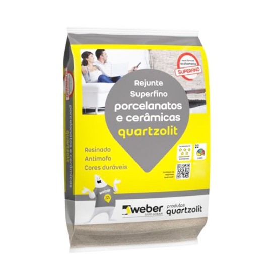 REJUNTE PMG PARA PORCELANATO | 5kg | BRANCO | QUARTZOLIT