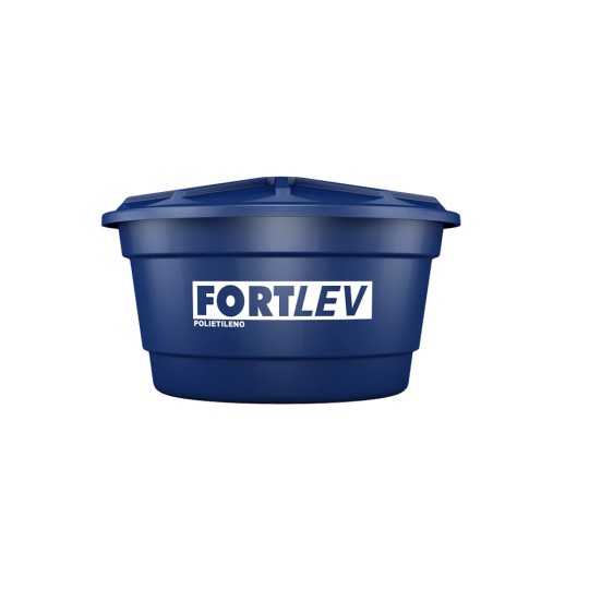 CAIXA D AGUA COM TAMPA | 150L | POLIETILENO |55x88 | FORTLEV