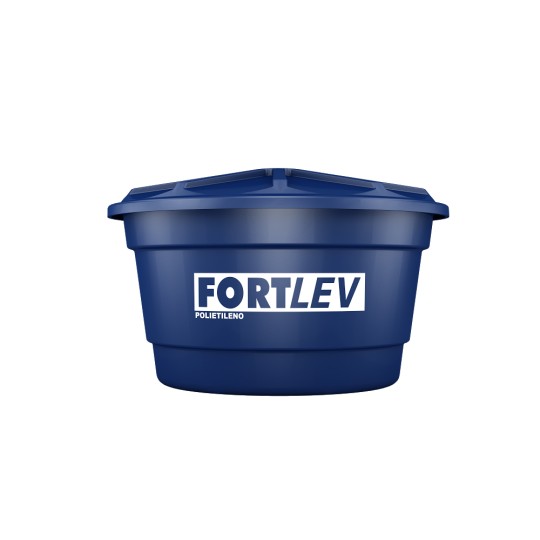 CAIXA D AGUA COM TAMPA | 500L | POLIETILENO | 72x124 | FORTLEV