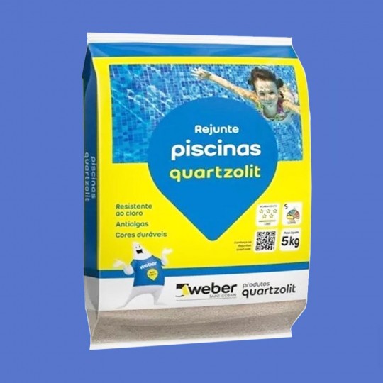Rejunte para Piscinas Azul Cobalto 5Kg Quartzolit