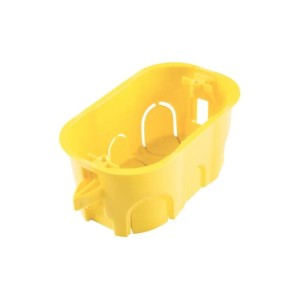 CAIXA LUZ 4x2 DRYWALL | EMBUTIR | AMARELO | TRAMONTINA