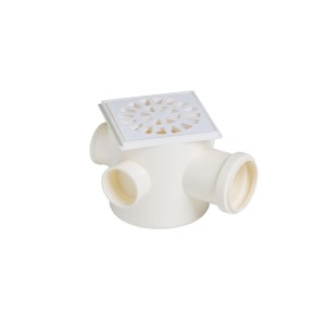 CAIXA SIFONADA N.05 QUADRADA | BRANCA | 100x100x50 | KRONA